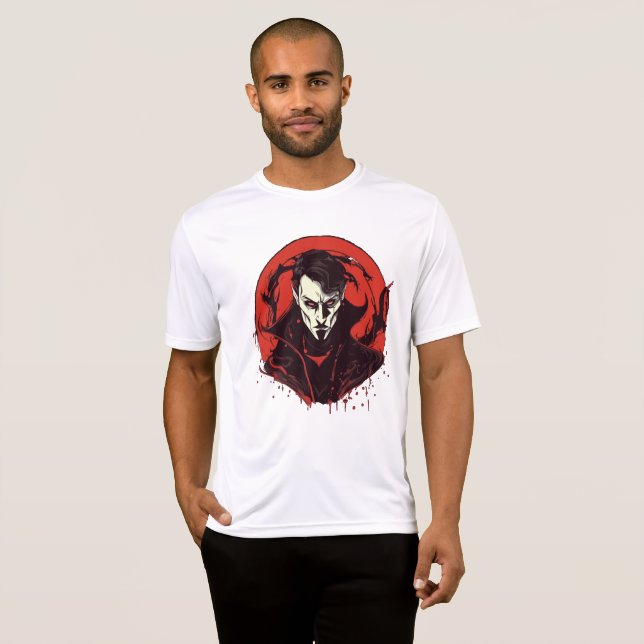 Camiseta Horror de ojos rojos (Anverso completo)