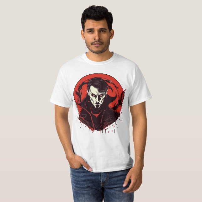 Camiseta Horror de ojos rojos (Anverso completo)