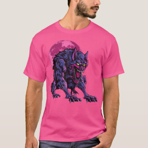 Camiseta Horror de Werewolf de la Luna Llena