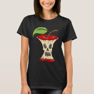 Camiseta Horror Escrótono de Apple Face Scary Halloween Ap