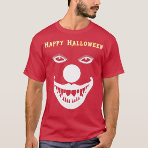 Camiseta horror Feliz Halloween espantoso payaso novedad de
