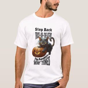 Camiseta Horror gato Triste Calabaza Halloween Trick o Tret