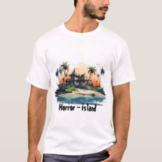 Camiseta Horror Island con un caprichoso diseño Personaliza