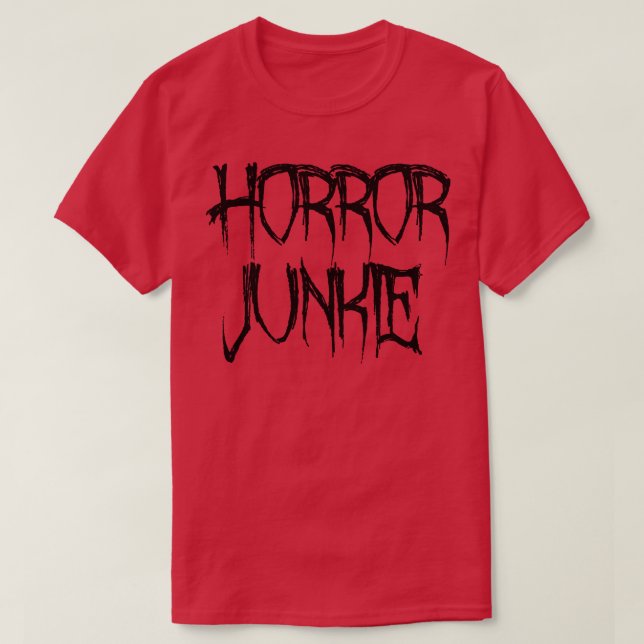 Camiseta Horror Junkie (Diseño del anverso)