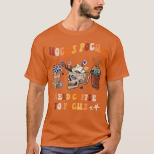 Camiseta Horror Movie And Coffee Halloween Spooky Season Co