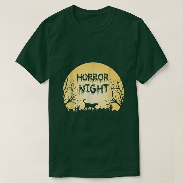 Camiseta Horror Noche Halloween (Diseño del anverso)