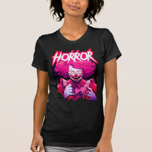 Camiseta Horror Payaso Rosado