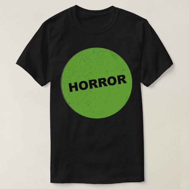 Camiseta Horror Pegatina VHS (Diseño del anverso)