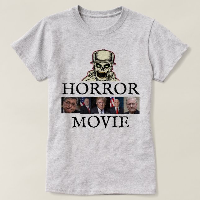Camiseta HORROR PELÍCULA (Diseño del anverso)