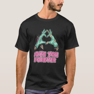 Camiseta Horror Señal de Corazón Amor Por Siempre Gráfico