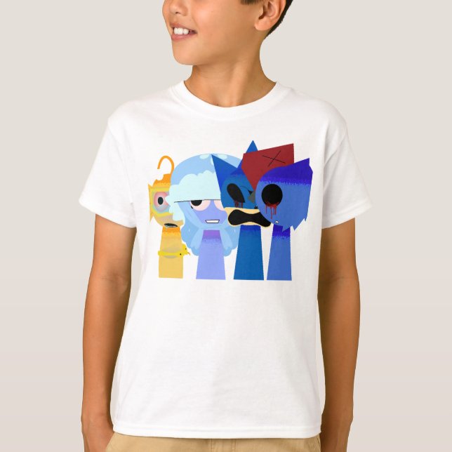 Camiseta Horror Sprunki Retake - Bailey (Anverso)