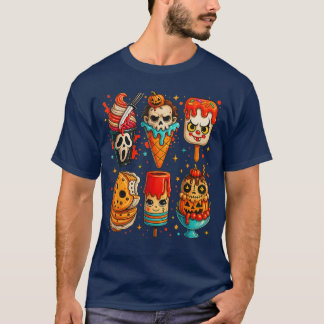 Camiseta Horror Summer Popsicle Halloween Ice Cream Summerw