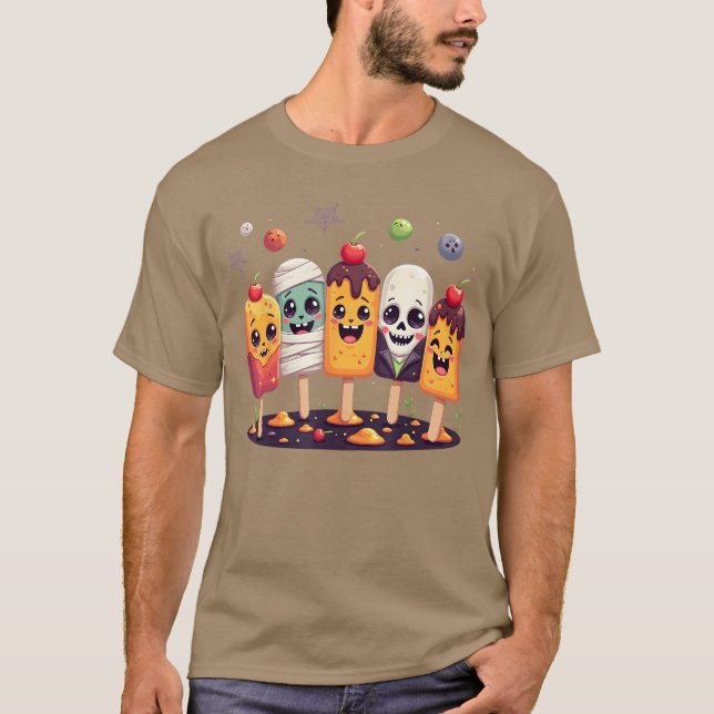 Camiseta Horror Summer Popsicle Halloween Ice Cream Summerw (Anverso)