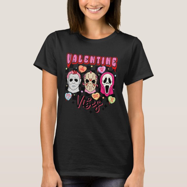 Camiseta Horror valentines retro Valentineu2019s Day Valent (Anverso)