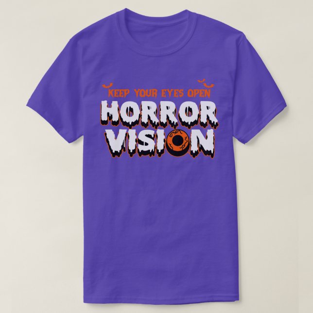 CAMISETA HORROR VISION HALLOWEEM (Diseño del anverso)