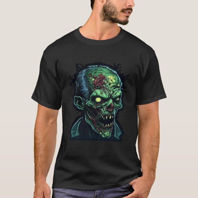 Camiseta Horror Zombie Monster Nightmare Miedo Terrible H (Anverso)