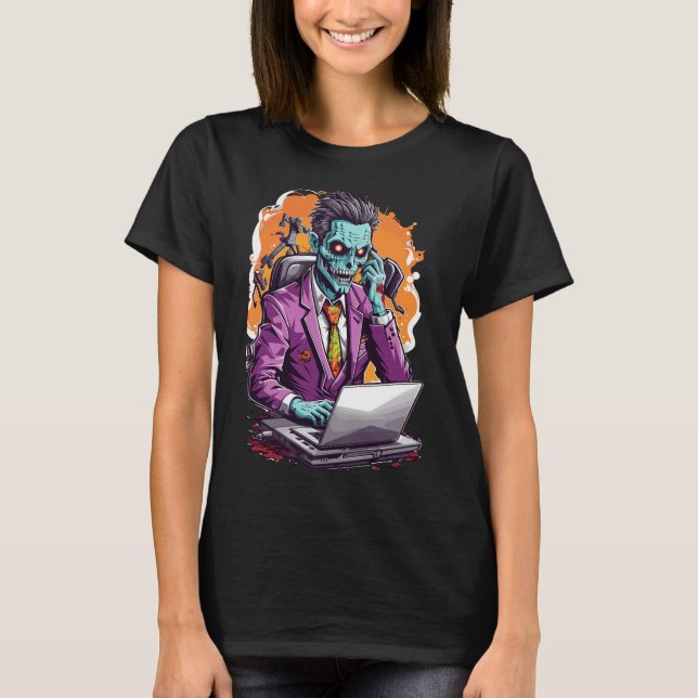 Camiseta Horrores del mundo corporativo | Halloween (Anverso)