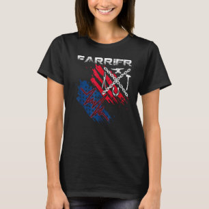 Camiseta Hors herrero de herrero de la bandera estadouniden