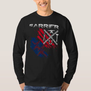 Camiseta Hors herrero de herrero de la bandera estadouniden
