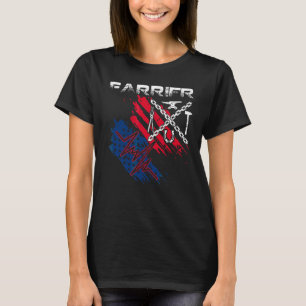 Camiseta Hors herrero de herrero de la bandera estadouniden