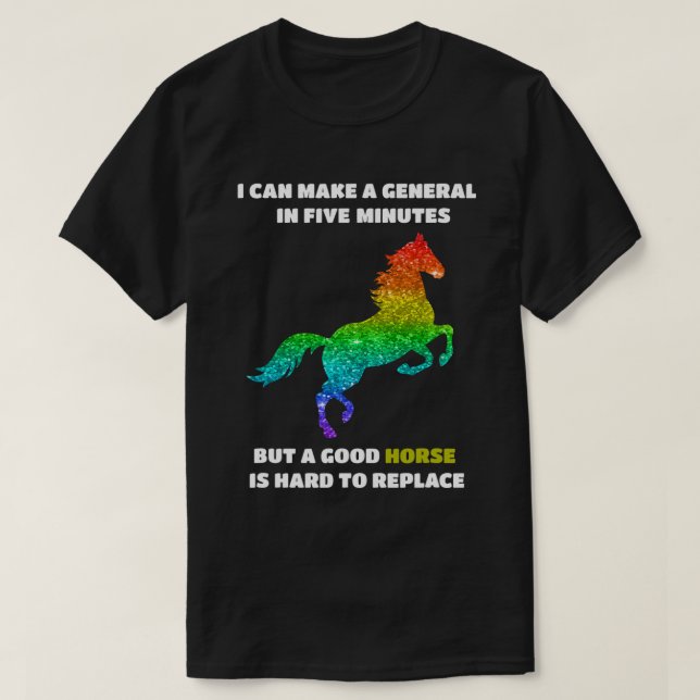 Camiseta Horse Abraham Lincoln HORSE arco iris 561 Pony (Diseño del anverso)