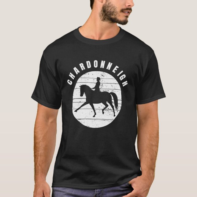 Camiseta Horse and Wine    Chardonneigh Chardonnay (Anverso)