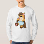 Camiseta Horse as Baby with Diaper<br><div class="desc">This design is the perfect gift for a birthday,  Christmas and other celebrations. It is suitable for women,  men and kids.</div>