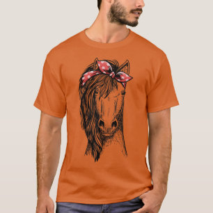 Camiseta Horse Bandana for Horseback Riding Horse Lover