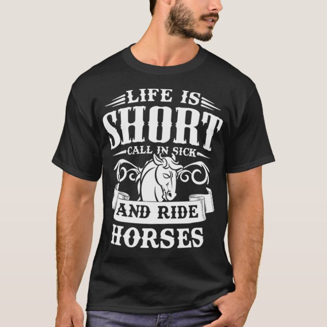 Camiseta Horse   calligraphy  (Anverso)