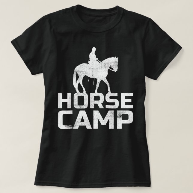 Camiseta Horse Camp Trainer Horses Lover Equine Stables (Diseño del anverso)