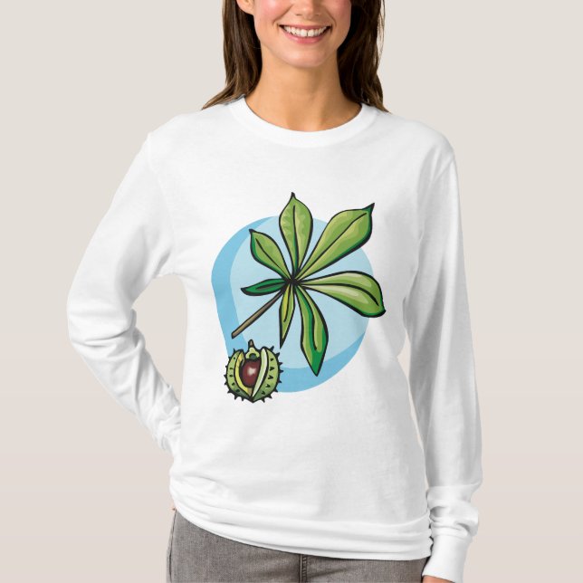 Camiseta Horse Chestnut Leaf and Conker (Anverso)