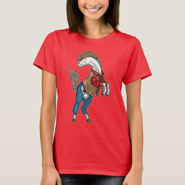 Camiseta Horse Cowboy Cowboy hat (Anverso)