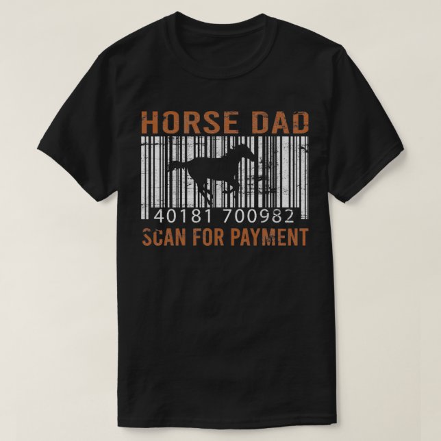 Camiseta Horse Dad Funny Horse Papa Equestrian Gift (Diseño del anverso)