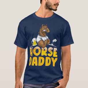Camiseta Horse Daddy Horse Dad Farmer Poultry Farmer