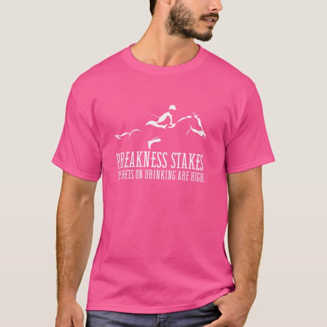 Camiseta Horse Derby Day Preakness se lleva Carreras de cab (Anverso)