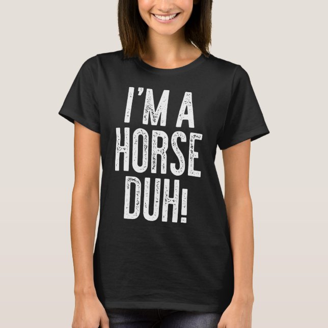 Camiseta Horse Duh Costume Gif (Anverso)
