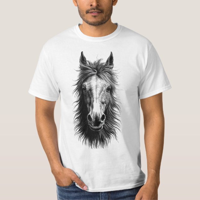 Camiseta Horse Face Art Tee (Anverso)