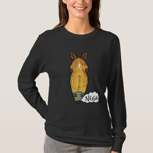 Camiseta Horse Face Neigh (Anverso)