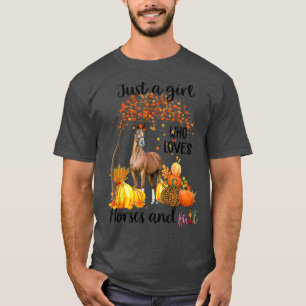 Camiseta Horse Halloween Just A Girl Who Loves Horses And