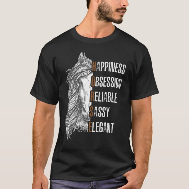 Camiseta Horse Happiness Horse (Anverso)
