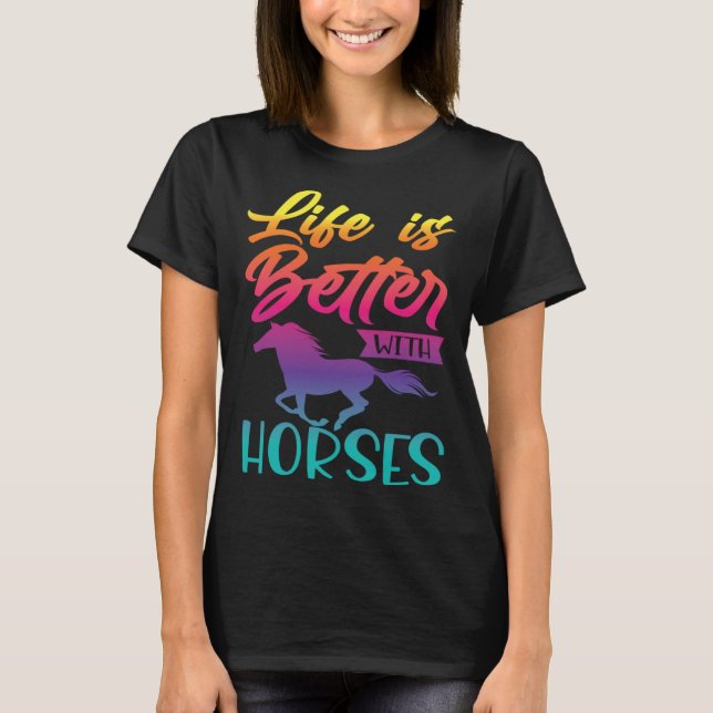 Camiseta Horse & Horse  for Hobby Riders & Riding (Anverso)
