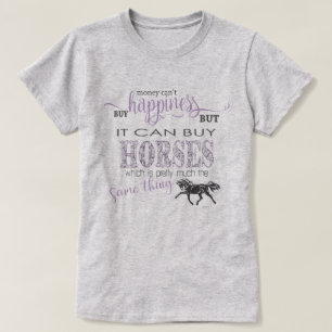 Camiseta HORSE LOVER 2   Dinero no puede comprar felicidad