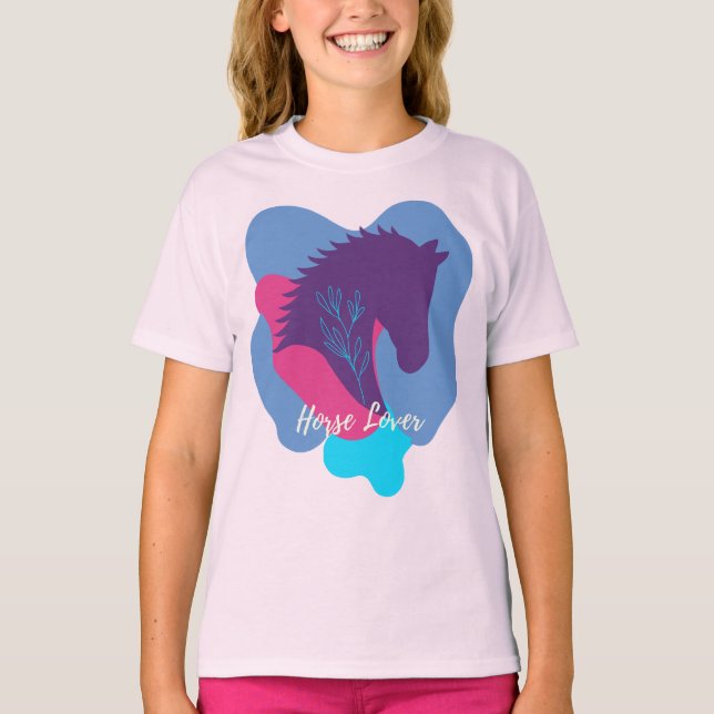 Camiseta Horse Lover Colourful Designed (Anverso)