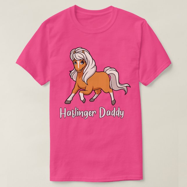Camiseta Horse Lover Haflinger Daddy (Diseño del anverso)