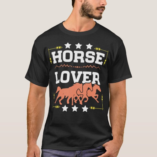 Camiseta Horse Lover: juerga (Anverso)