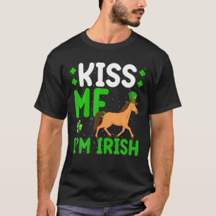 Camiseta Horse Lover me besa, soy el caballo irlandés St. P