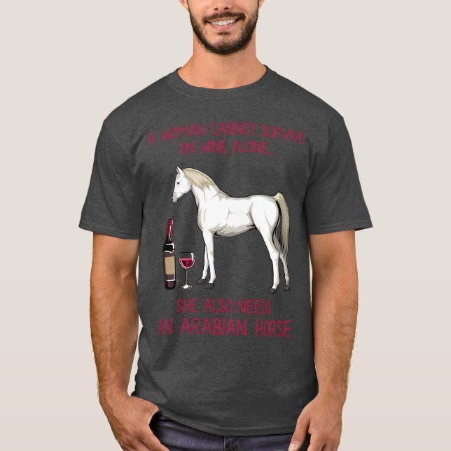 Camiseta Horse Lover Wine Lover (Anverso)