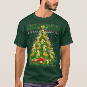 Camiseta Horse Lover Xmas enciende el feo árbol de Navidad