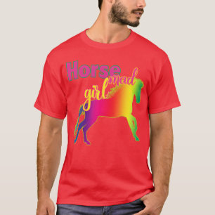Camiseta Horse Mad Chica Loco Por Los Amantes De Los Caball
