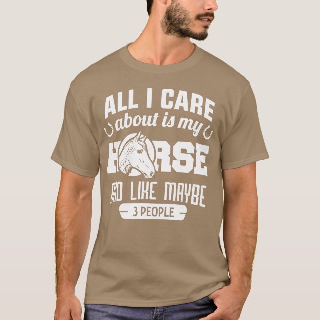 Camiseta Horse me hace feliz cosecha (Anverso)